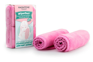 Remove make-up with Magnitone WipeOut Cleansing Cloth