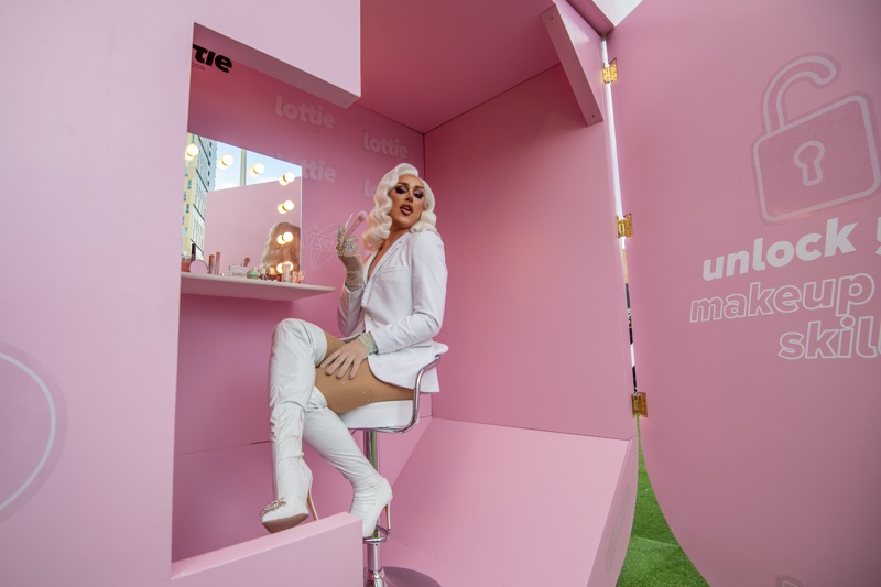 ‘RuPaul’s Drag Race’ alumni A’Whora steps out for Lottie London to celebrate retail’s return 