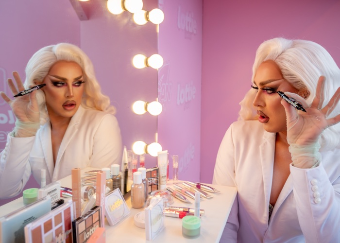 ‘RuPaul’s Drag Race’ alumni A’Whora steps out for Lottie London to celebrate retail’s return 