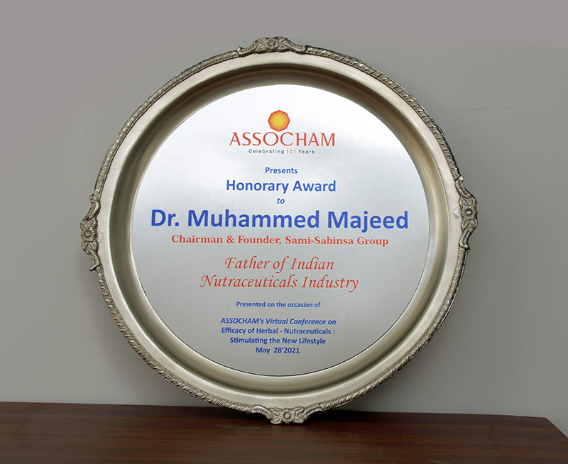 Sabinsa founder named Father of Indian Nutraceuticals Industry by Assocham