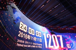 Sales hit $17.8bn at Alibaba on Singles Day