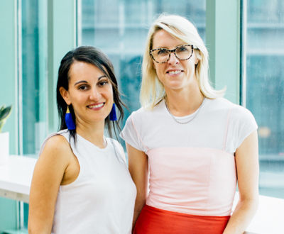 Founders Sarah Hamilton and Stephanie Michel