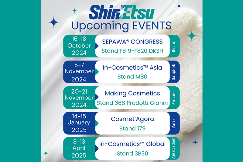 Save the date: Shin-Etsu upcoming events