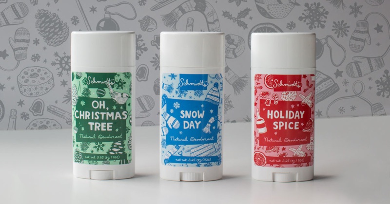 Schmidt’s Naturals introduces holiday inspired deodorant collection