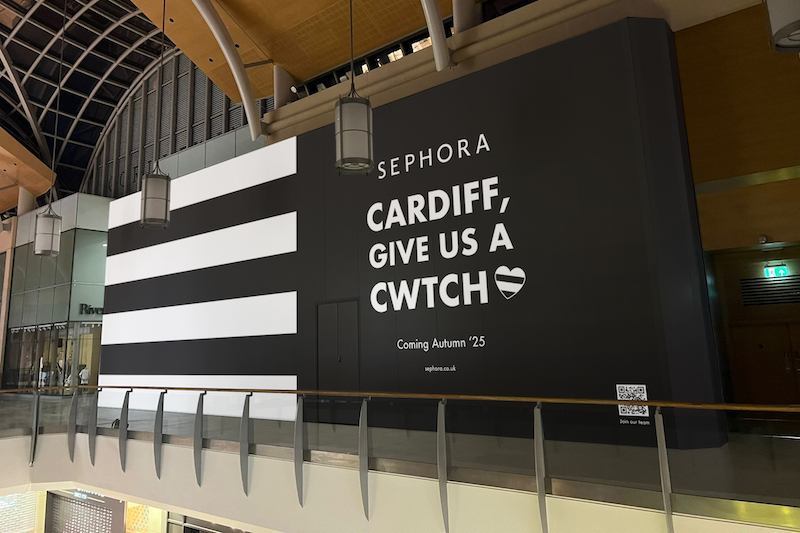 Sephora breaks out of England with debut Welsh store