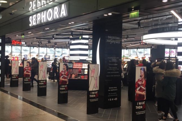 Sephora's next generation of stores pulls into Paris' Gare St Lazare