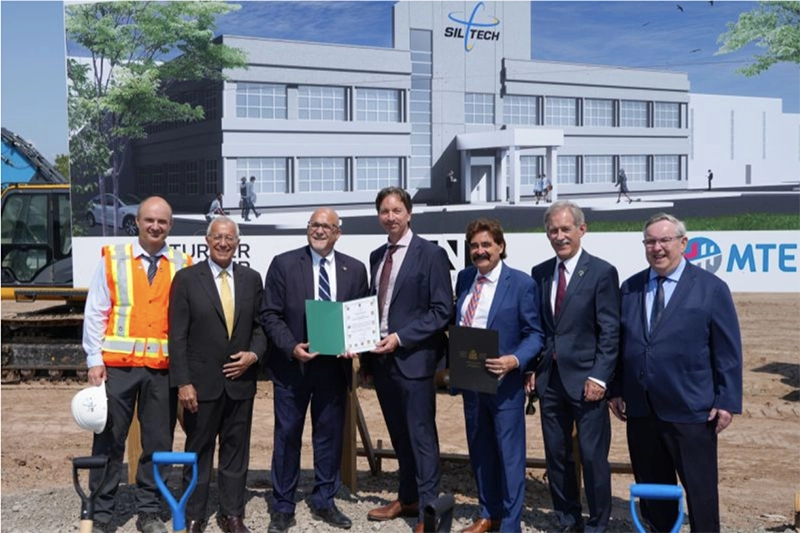Siltech's groundbreaking ceremony at Fort Erie
