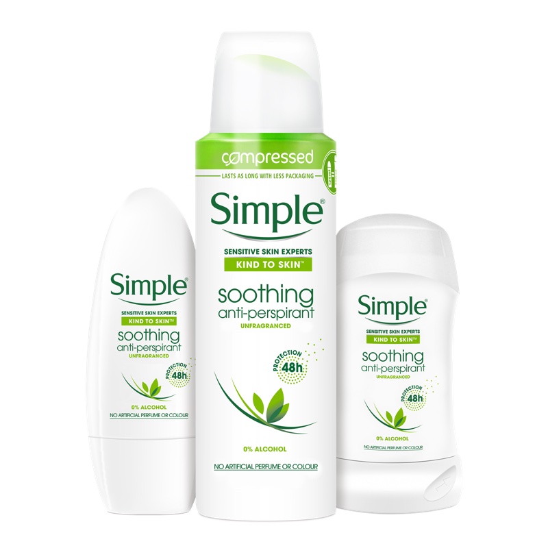 Simple introduces new soothing deodorant collection 
