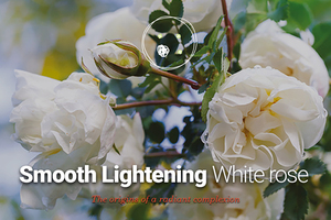 Smooth Lightening White rose, for an overall radiance