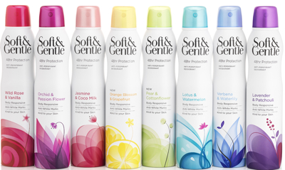 Soft & Gentle re-launches deodorants