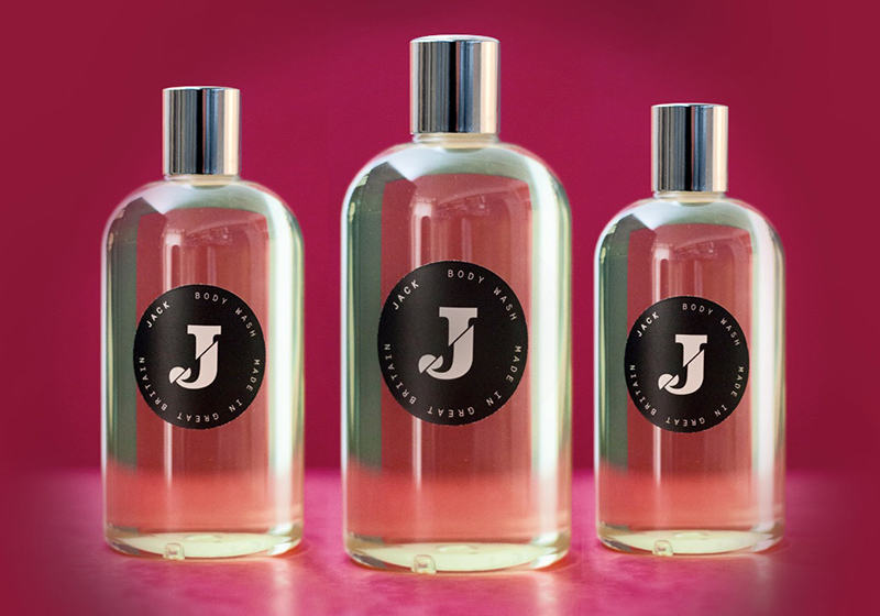 Spectra packs body washes for Richard E Grant brand
