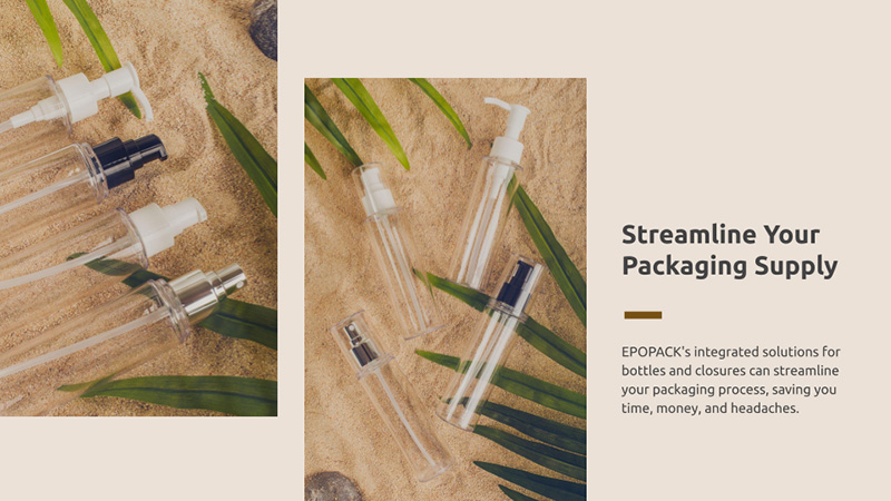 Streamlining your packaging process: EPOPACK's integrated solutions for bottles and closures