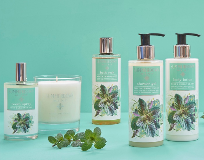 Summerdown Mint launches peppermint infused body and home collection