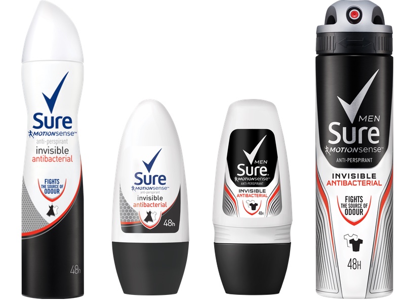 Sure banishes bacteria with new anti-perspirant launch