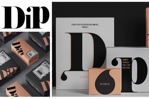 Swimming-inspired brand concept using fish scale plastic scoops student packaging prize
