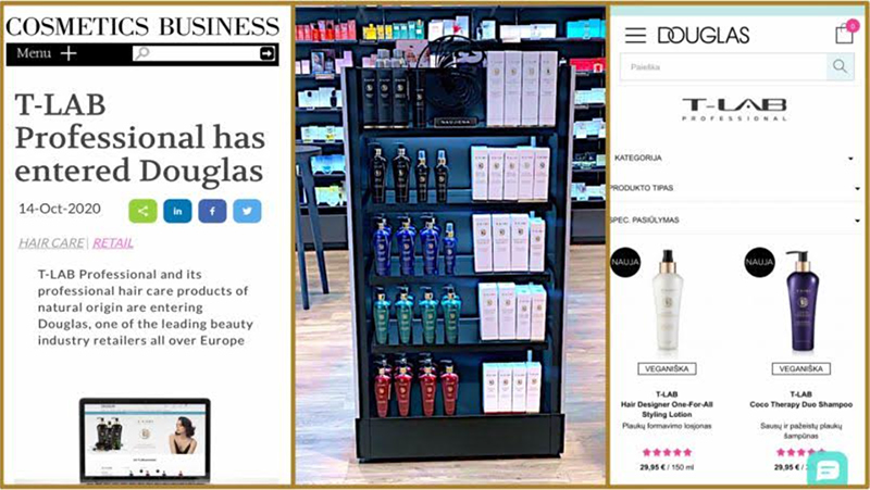 T-LAB Professional partnership with Douglas results in accelerating growth 