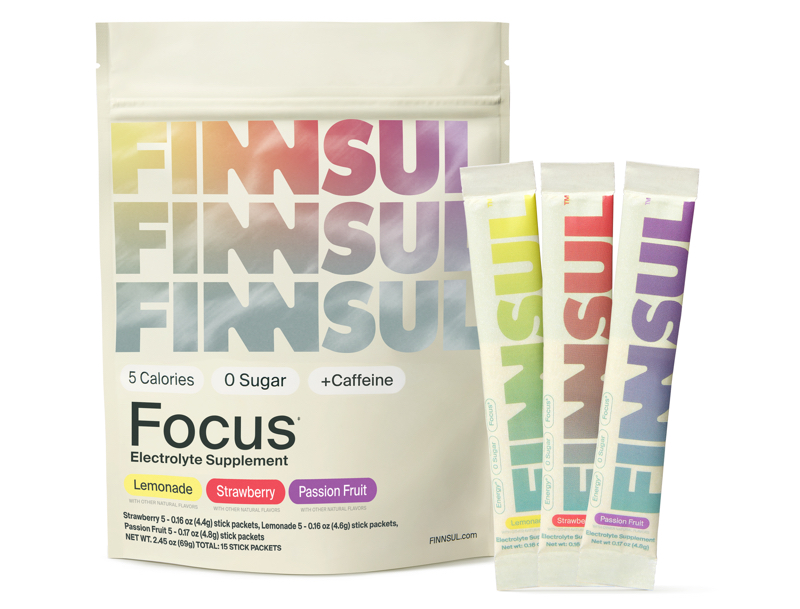 A pouch of Finnsul and three smaller sachets