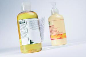 The Body Shop labels Harlands
