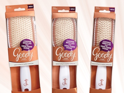 The Clean Radiance brush adds shine to hair