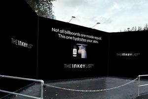 The Inkey List unveils ‘hydrating’ billboard to push new skin care campaign