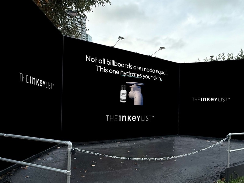 The Inkey List unveils ‘hydrating’ billboard to push new skin care campaign