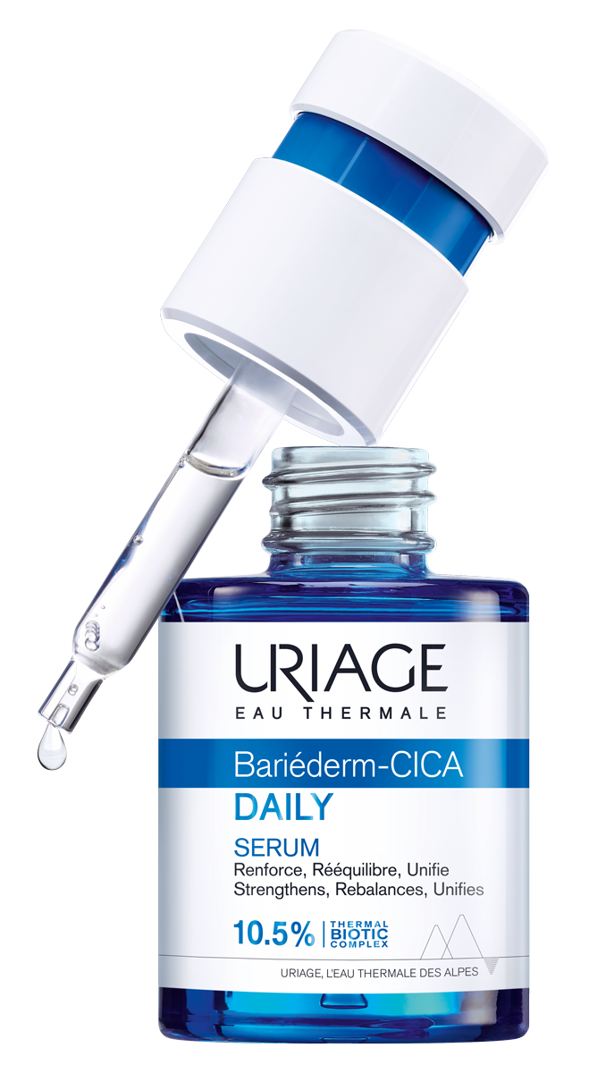 The perfect packaging for the new serum of Laboratories Uriage