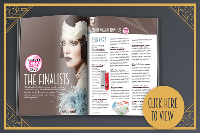 The results are in: Here are the finalists for the Pure Beauty Global Awards 2019