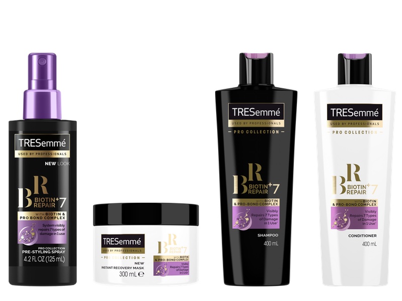 TRESemmé introduces Biotin+ Repair 7 to revamped Pro Collection 