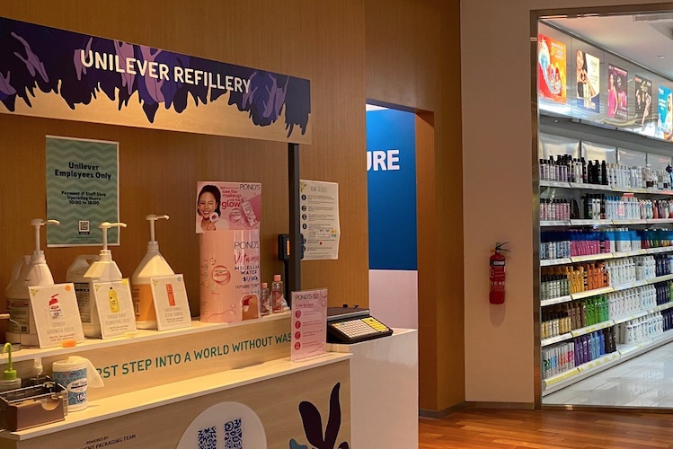 Unilever pilots beauty refillery scheme at Singapore office
