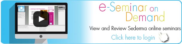View and review Sederma’s online seminars