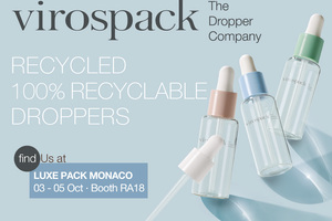 Virospack at Luxe Pack: find out the newest in eco conscious droppers