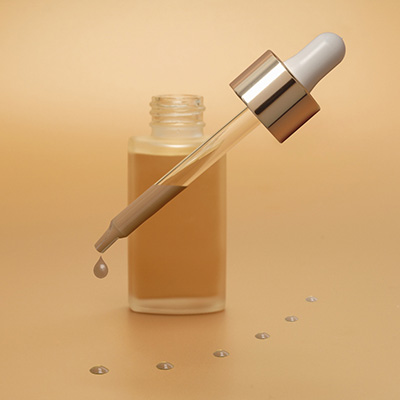 Virospack droppers for fluid foundation