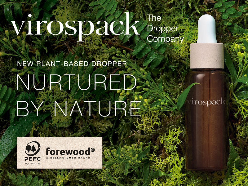 Virospack is introducing its eco-friendly Packaging: PLANT-BASED DROPPER