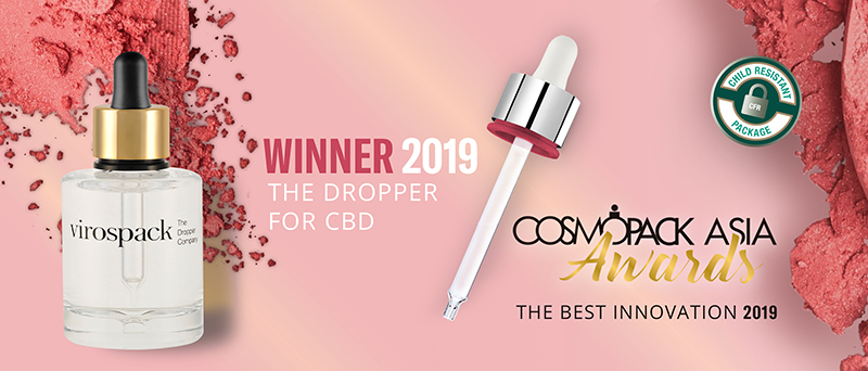 Virospack's Dropper for CBD awarded the Best innovation 2019