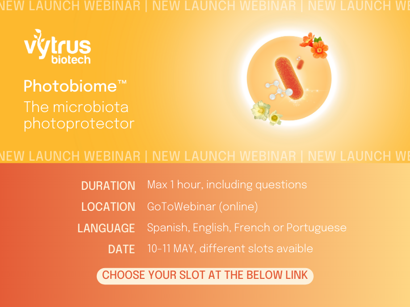 Vytrus will present its awarded Photobiome on a free webinar