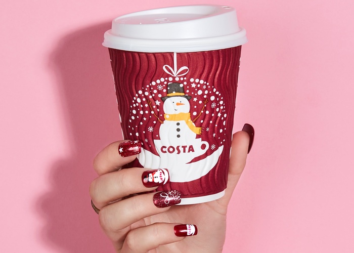 Wake up and smell the manicure: Costa launches Christmas themed beauty initiative