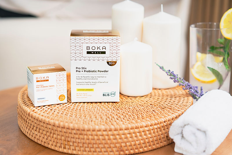 Boka Well's new probiotic products are desgined to enhance both oral and gut health