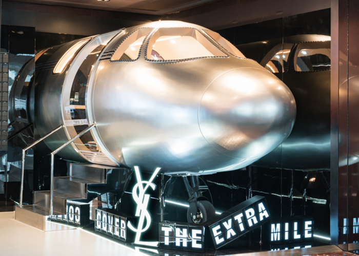 Will YSL Beauté's branded private jet help travel retail sales soar? 