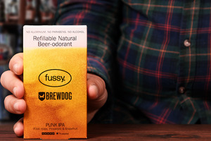 'World's first' beer deodorant launched by Fussy and Brewdog