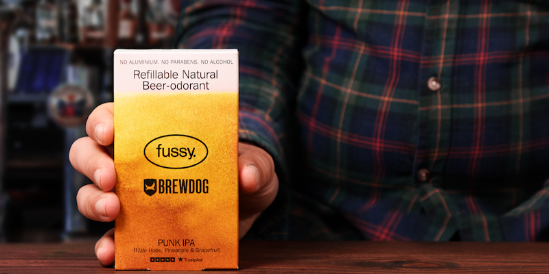 'World's first' beer deodorant launched by Fussy and Brewdog