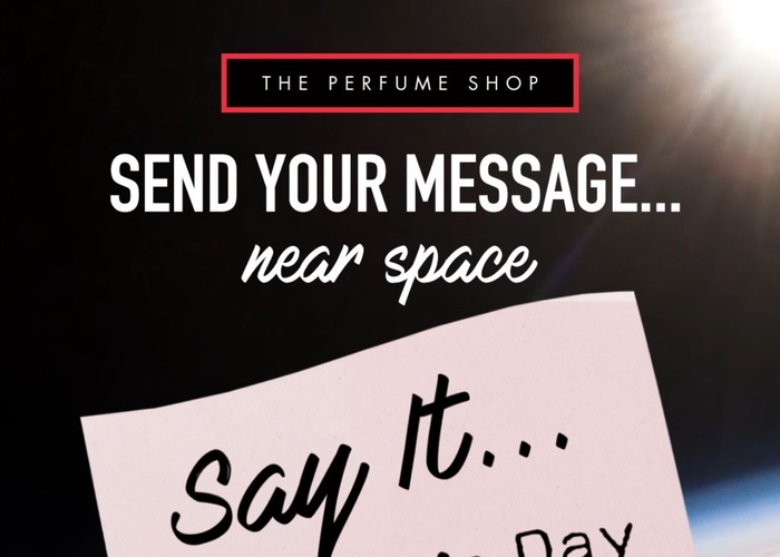 Written in the stars: The Perfume Shop blasts off messages to the Earth's edge for Mother’s Day 