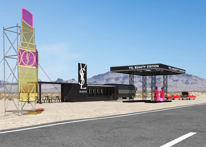 YSL Beauté gears up for Coachella with pit stop-style pop-up 